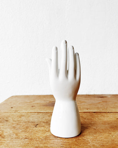 Vintage White Porcelain Hand