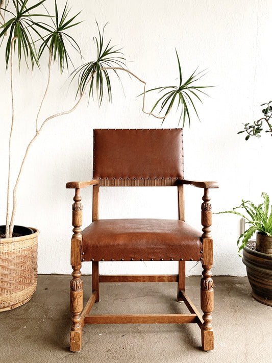 Antique Carved Wood Chair