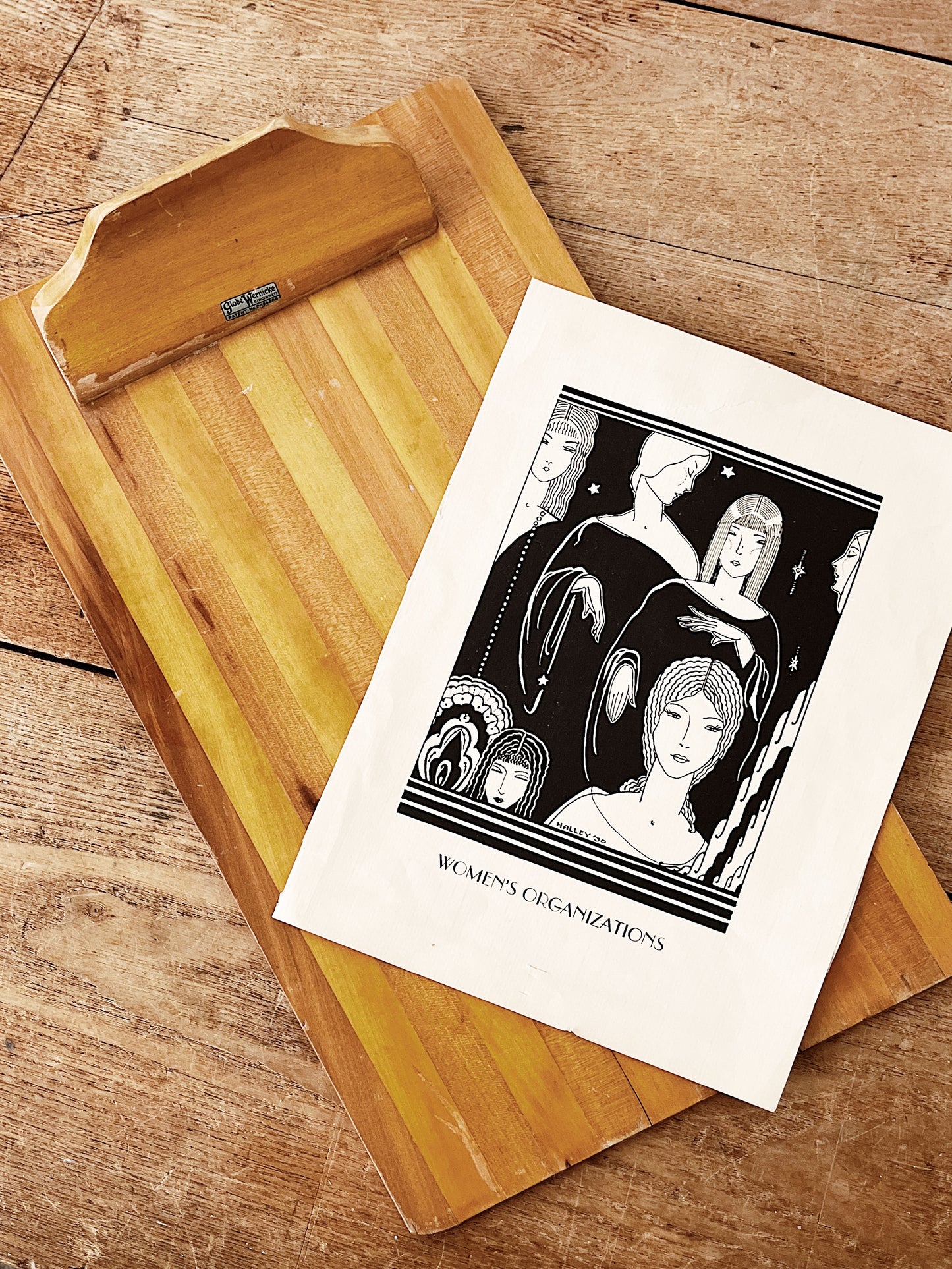 Antique Wood Clipboard