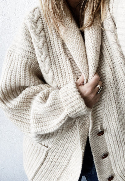 Vintage Oversized Wool Cardigan