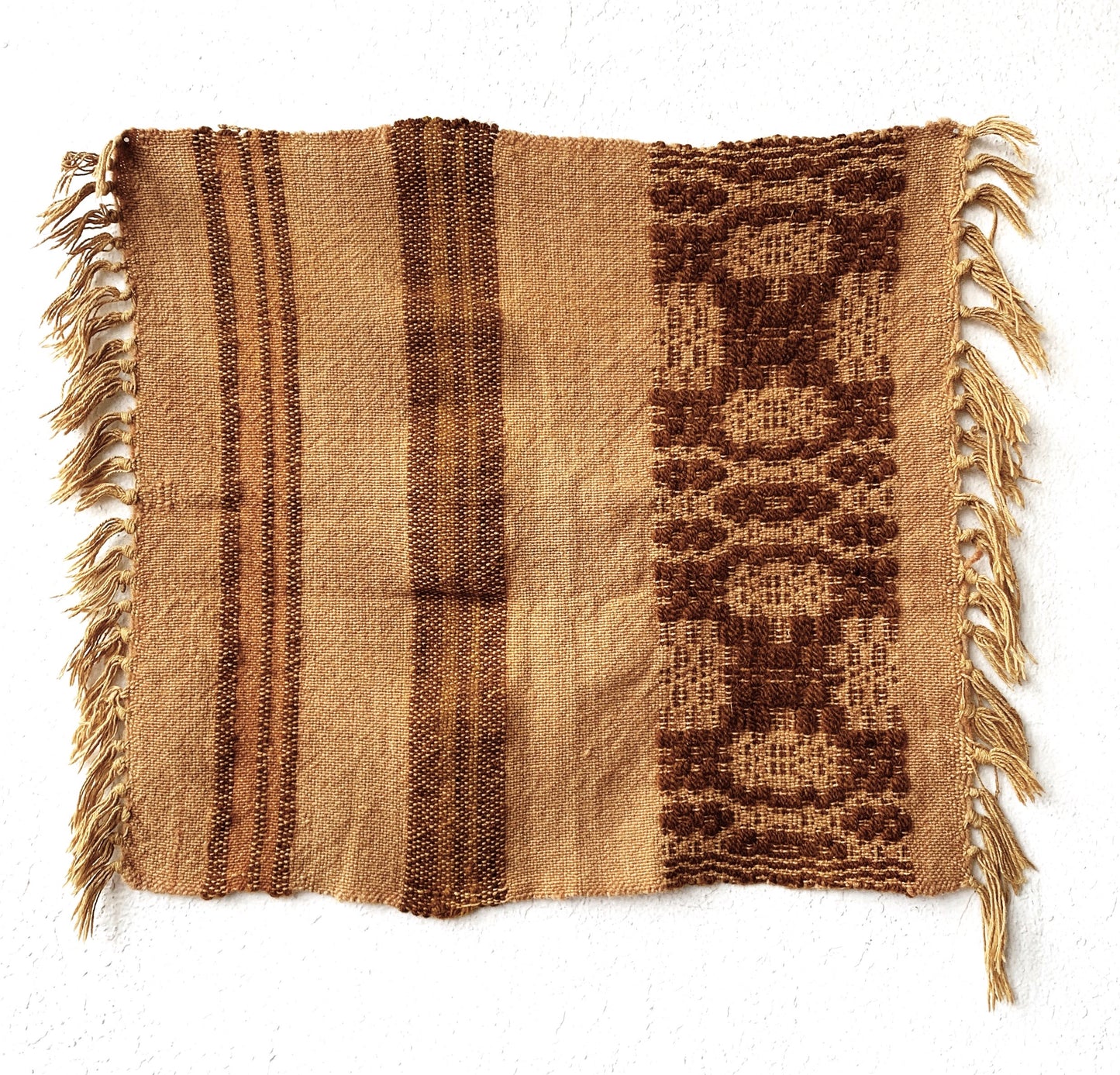 Vintage Woven Textile Fiber Art