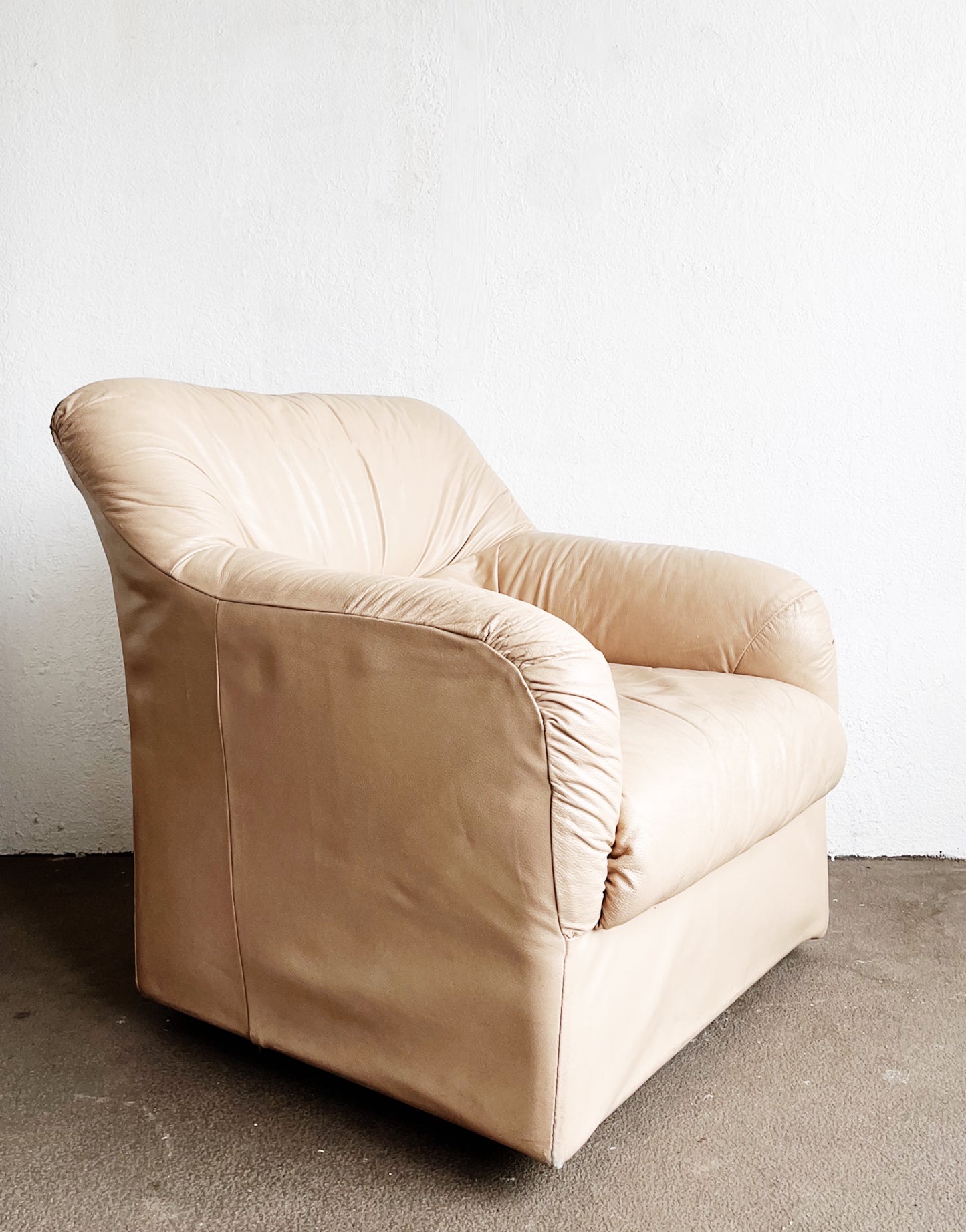 Vintage Leather Swivel Chair