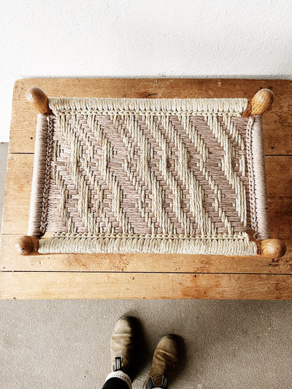 Vintage Woven Stool