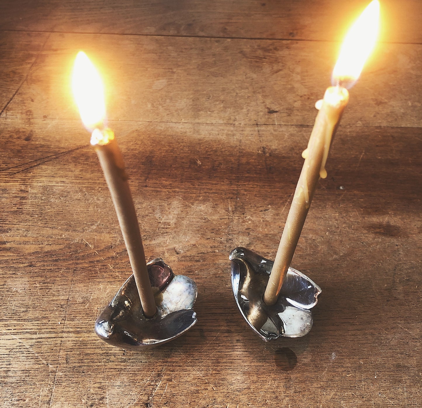 Vintage Dansk Dove Candelholders