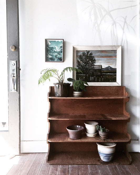 Vintage Handmade Wood Shelf