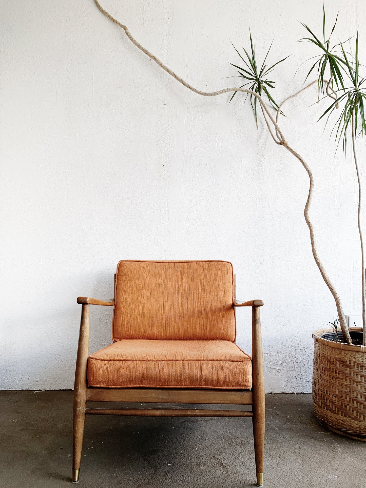 Mid Century Wood Framed Chair