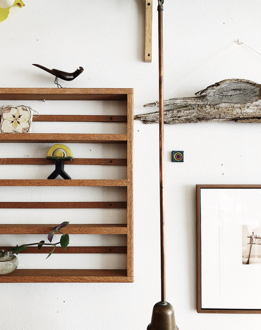Vintage Wood Display Shelf
