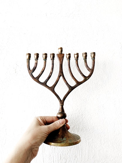Vintage Brass Menorah