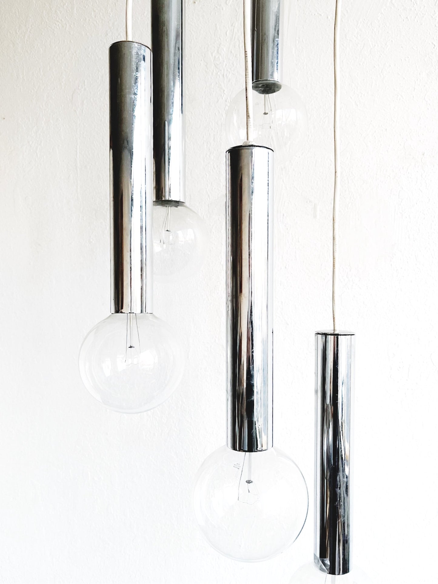 MCM Chrome Cascade Lamp