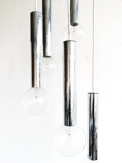 MCM Chrome Cascade Lamp