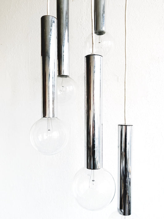 MCM Chrome Cascade Lamp