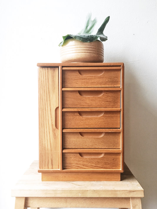 Vintage Wood Jewelry Box