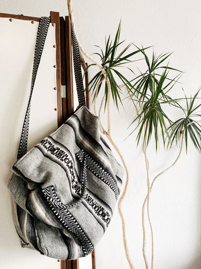Vintage Woven Duffel Bag