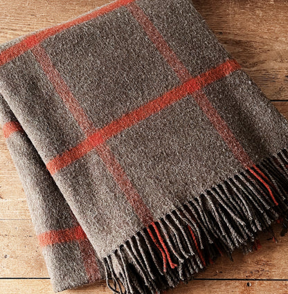 Netherfield Wool Windowpane Blanket