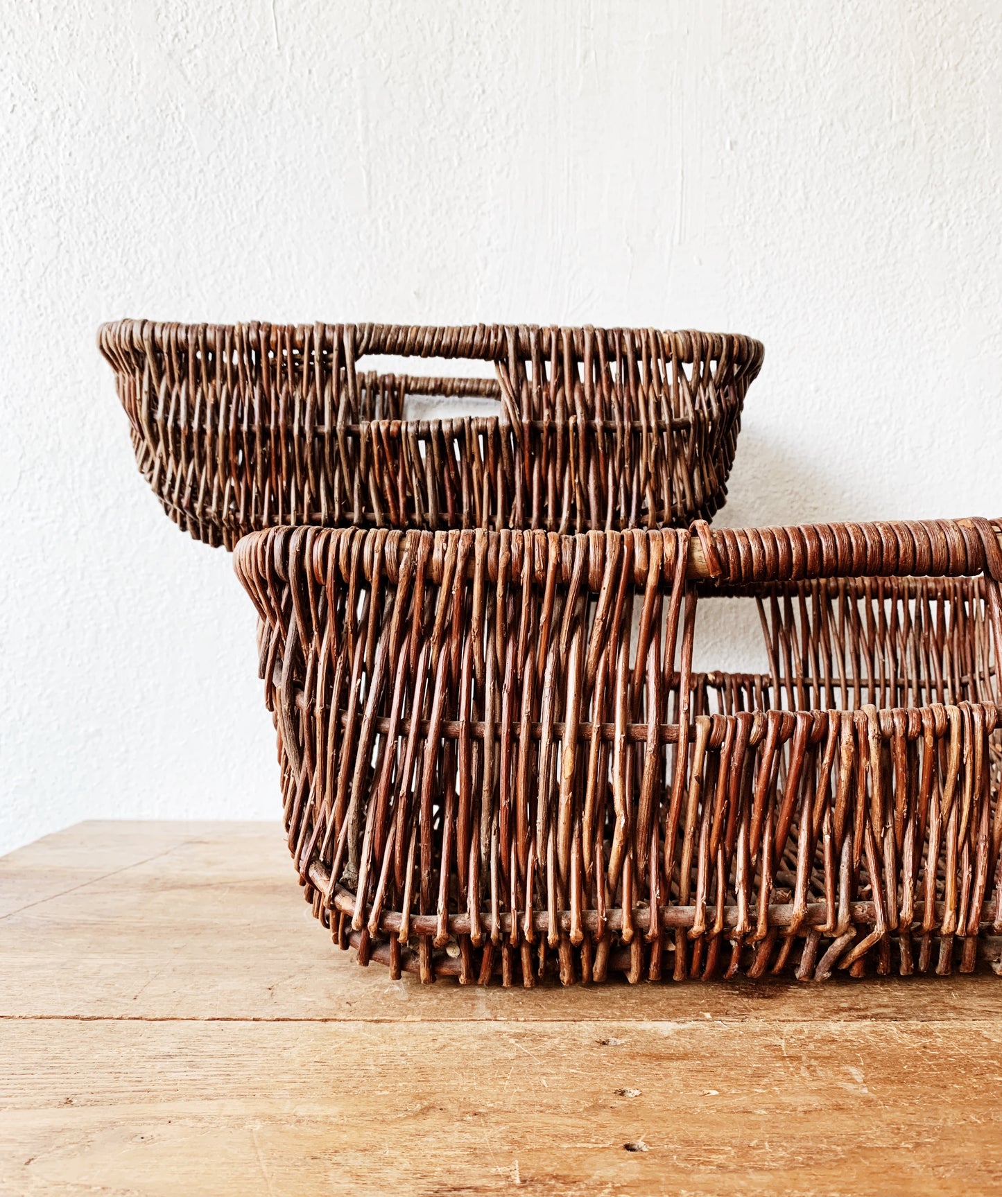 Nesting Woven Twig Baskets