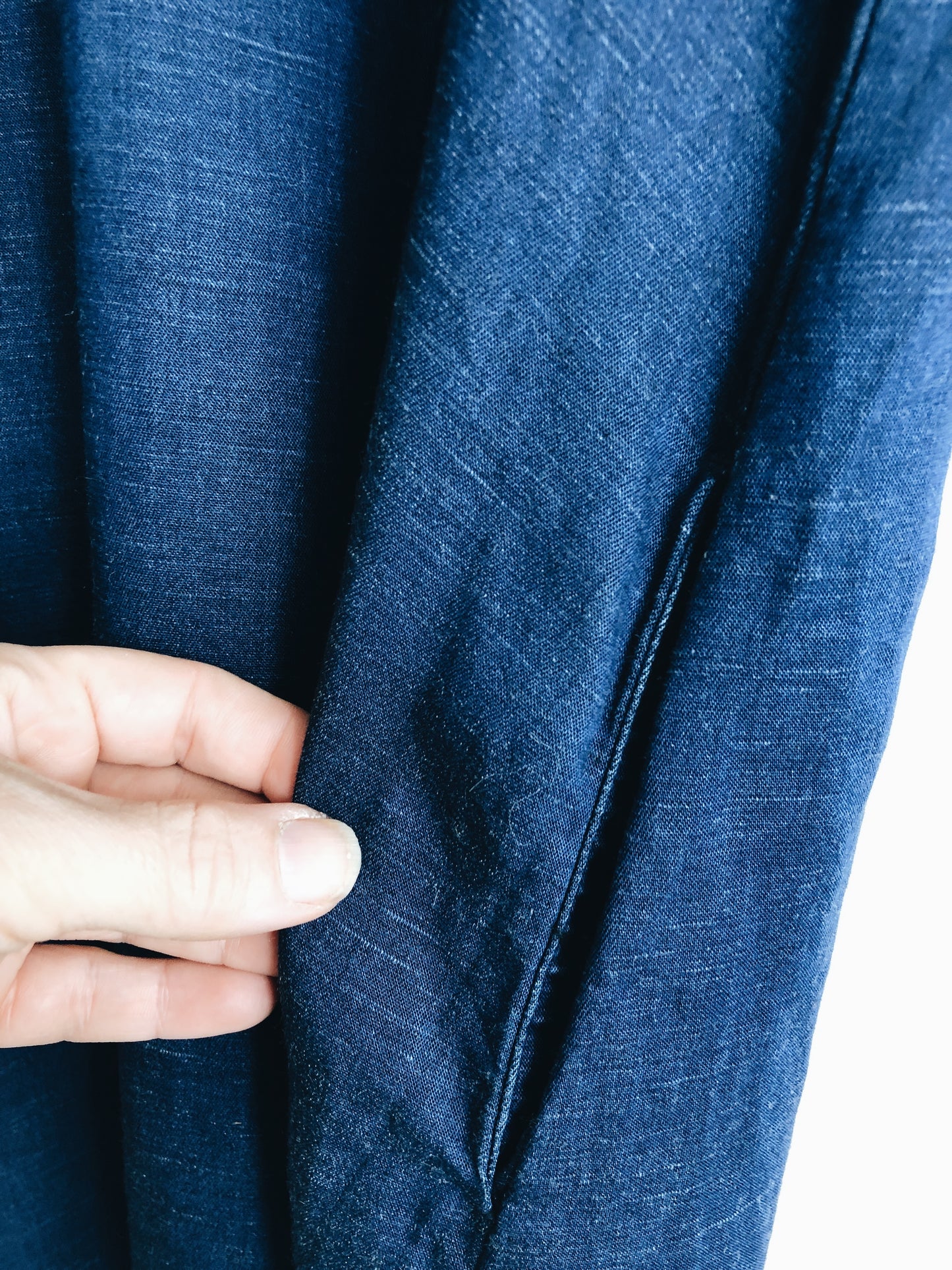 Indigo Dyed A Line Shift