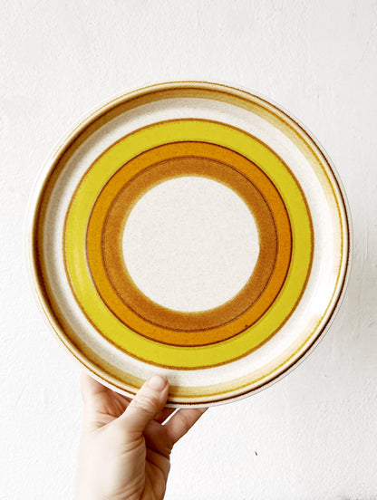 Pair of Mikasa Sun Circles Vintage Plates