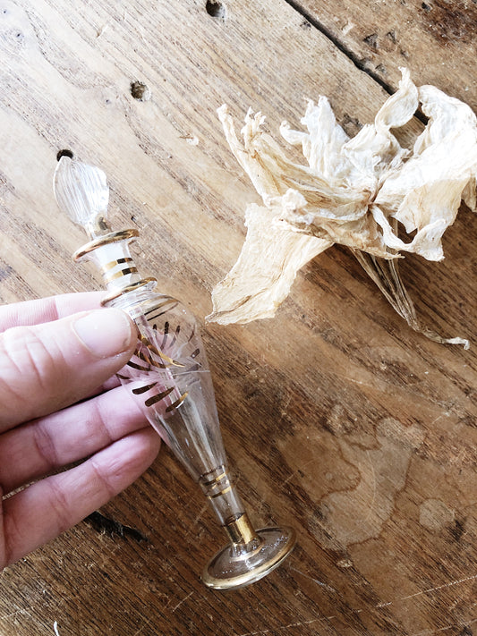 Vintage Blown Glass Oil Decanter