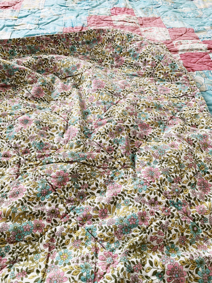 Vintage Handmade Cotton Quilt