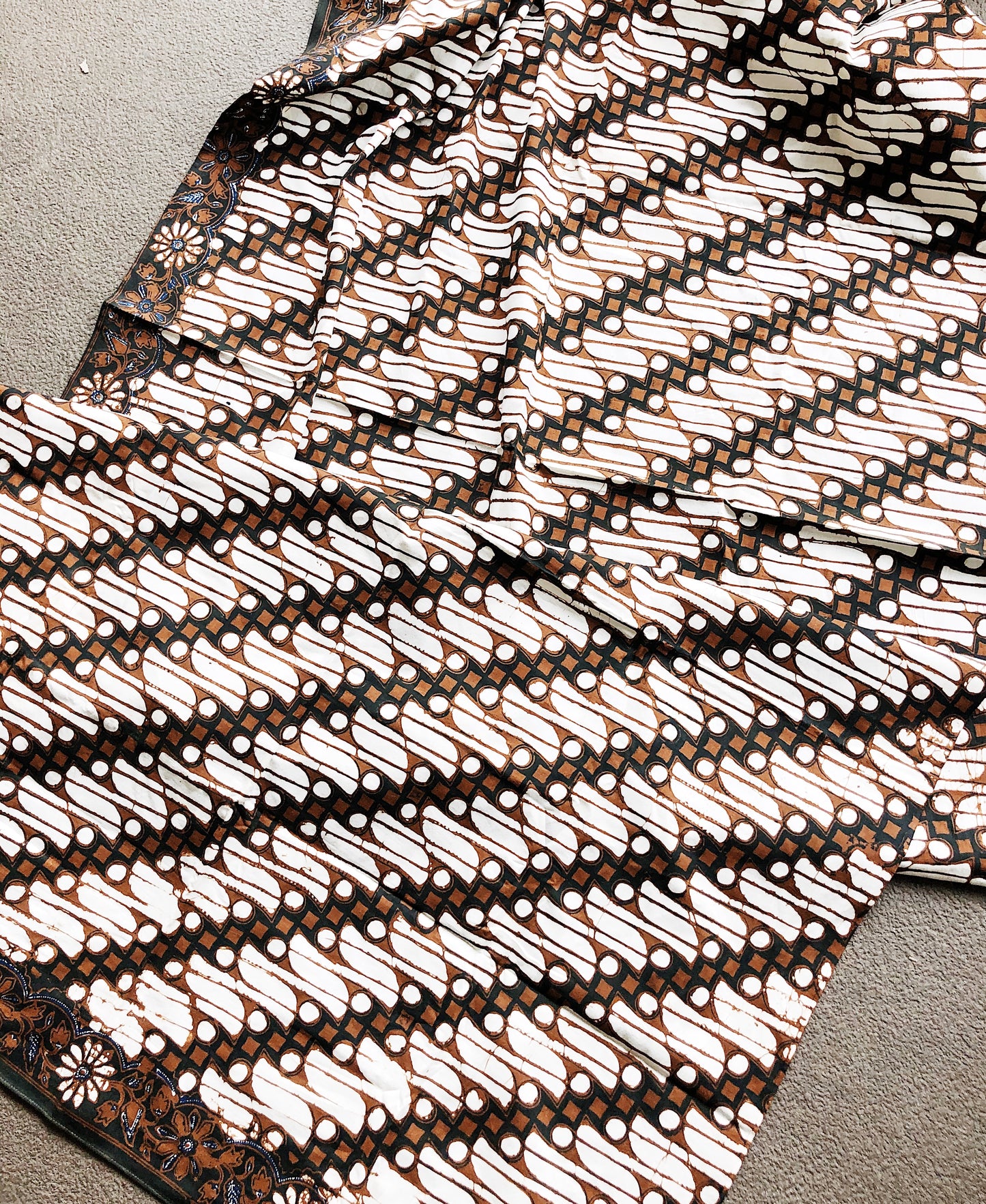 RESERVED Vintage Batik Fabric