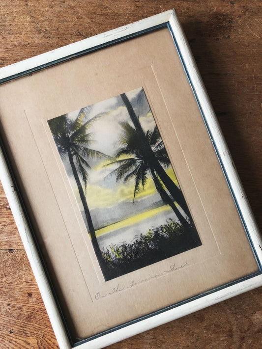 Vintage Hand Tinted Photo