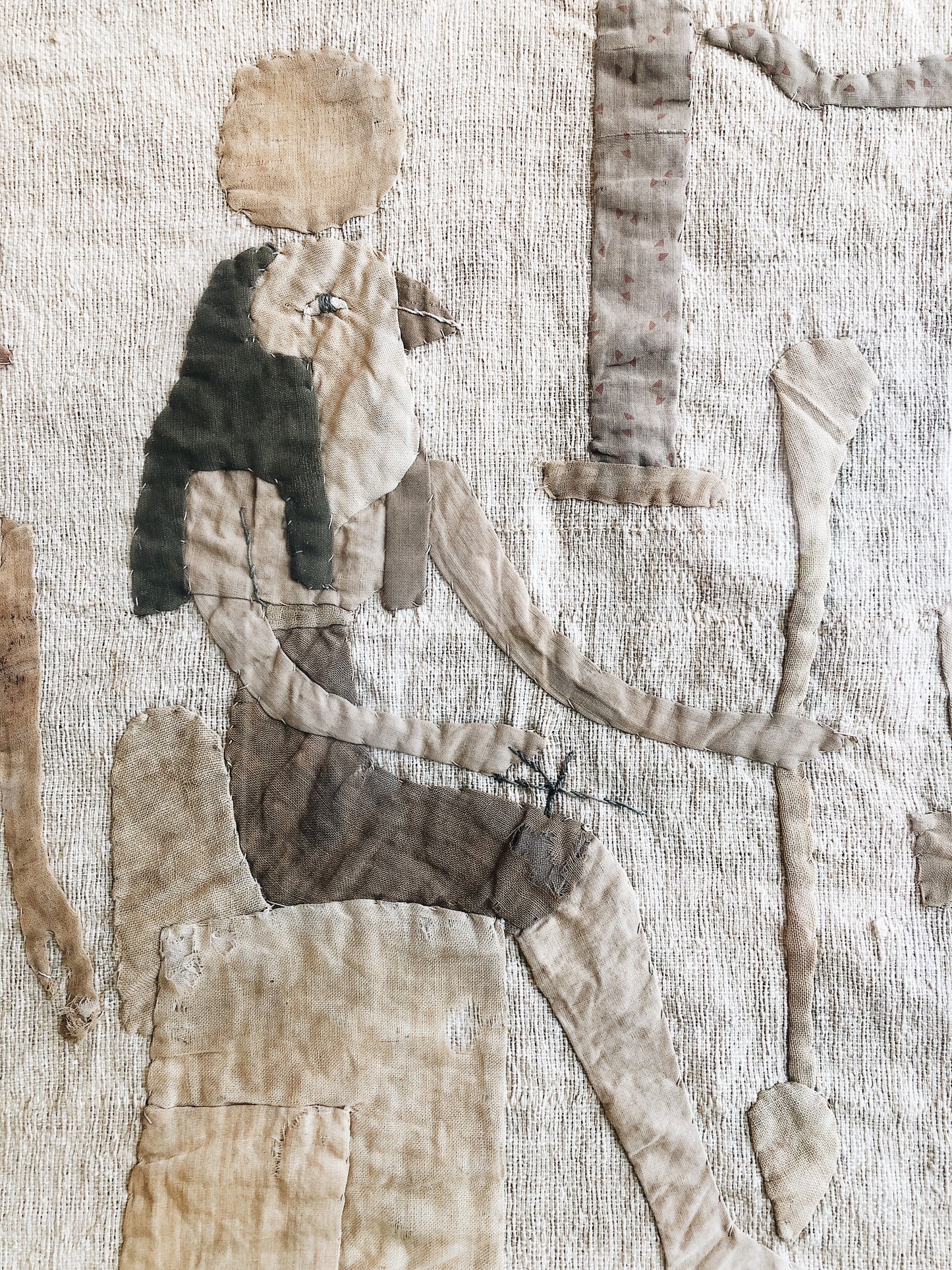 Vintage Art Deco Egyptian Revival Tapestry