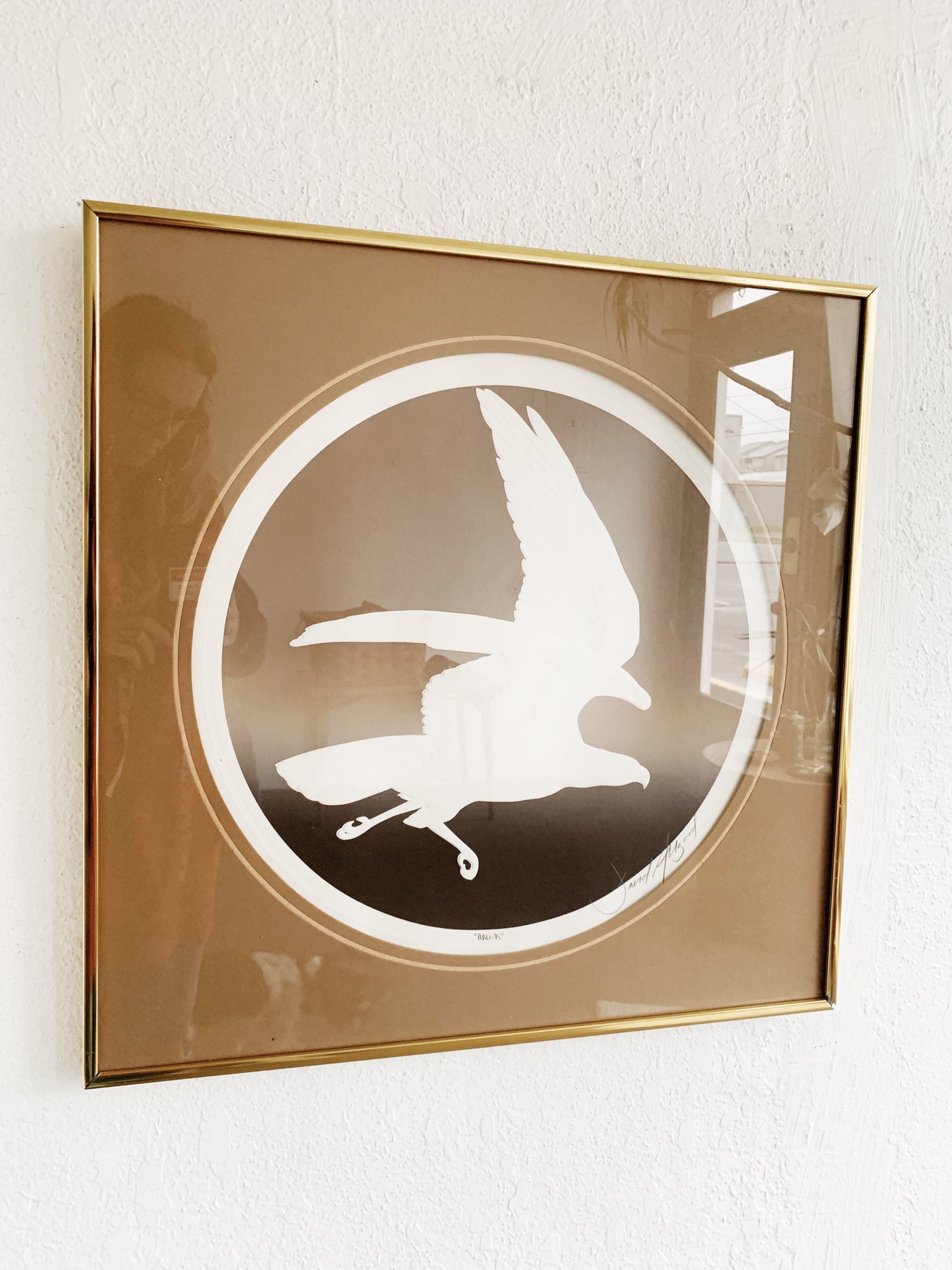 Vintage Signed Hawk Art