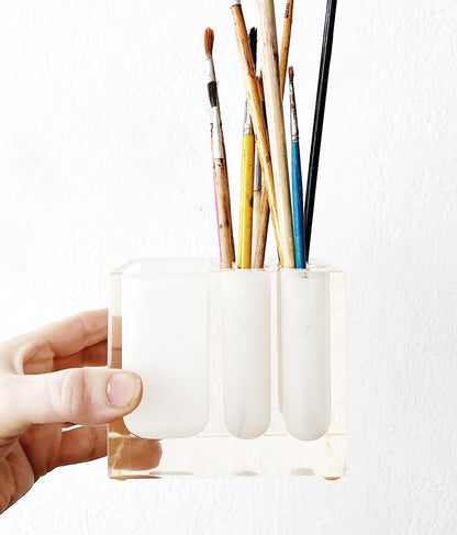 Lucite and White Holder