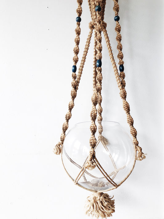 Large Vintage Hanging Terrarium