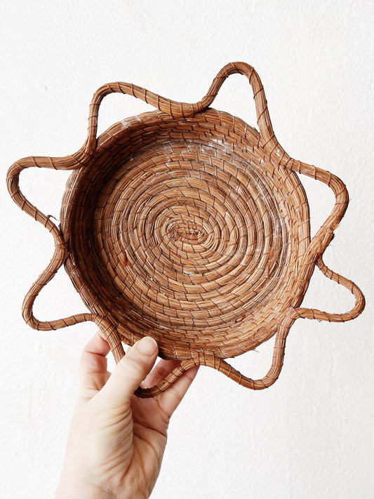 Vintage Oaxacan Pine Needle Basket