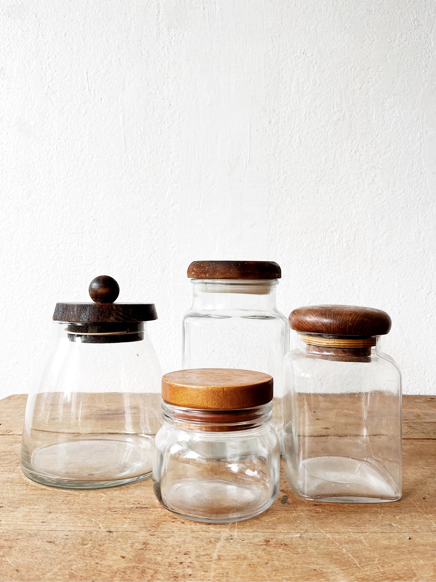 Vintage Glass Canister Set