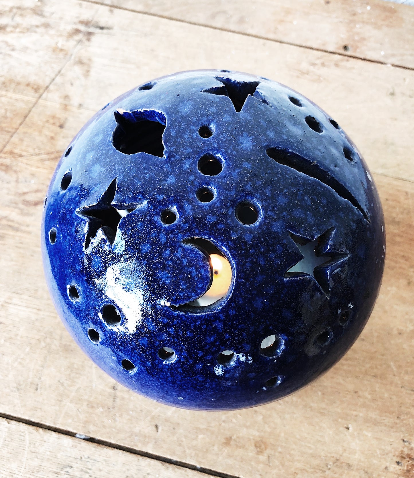 Handmade Ceramic Galaxy Luminary