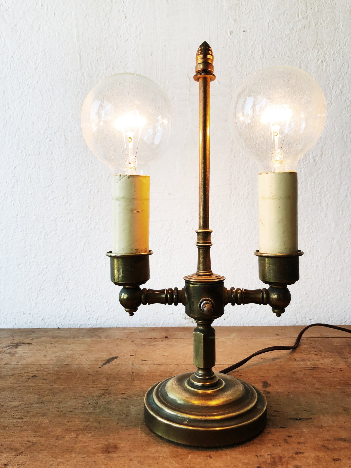 Antique 1920s Banker’s Lamp