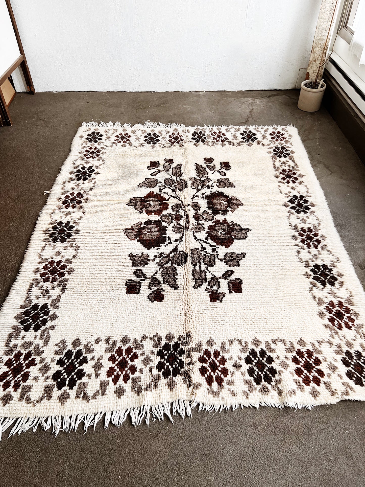 Vintage Turkish Tulu Rug