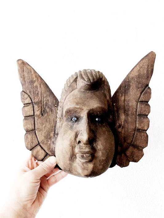 Primitive Wood Angel Mexico