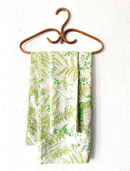 Vintage Butterflies and Ferns Pillow Case
