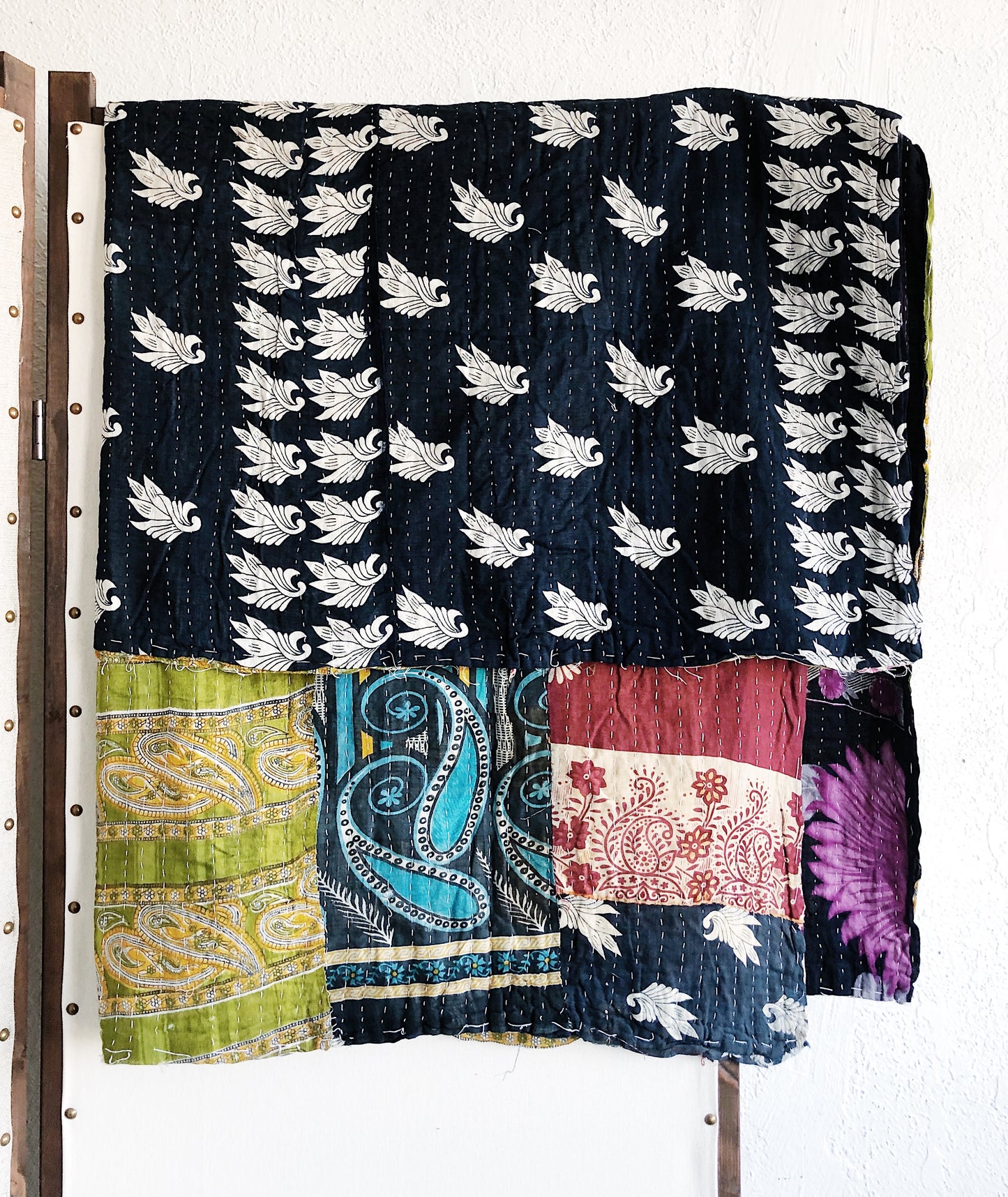 Reversible Vintage Kantha Quilt