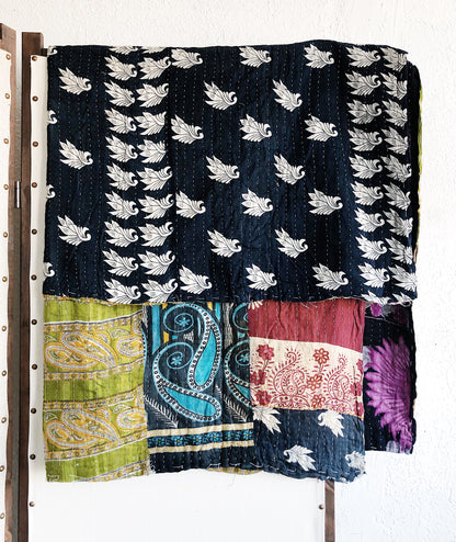 Reversible Vintage Kantha Quilt