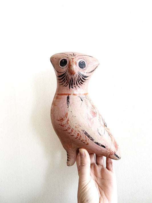 Vintage Tonala Pottery Owl