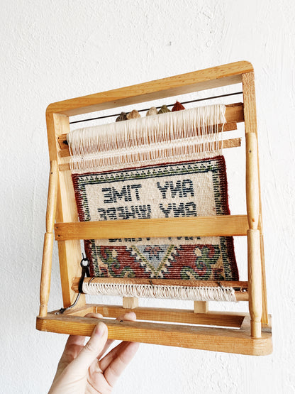 Loom With Wool Sample Piece