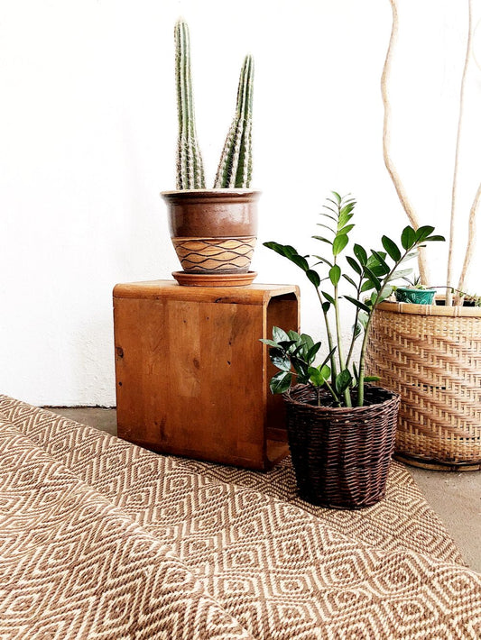 Wool Sisal Diamond Rug