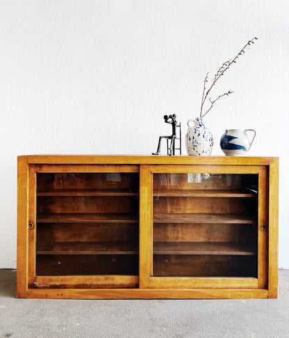 Mid Century Sliding Door Cabinet