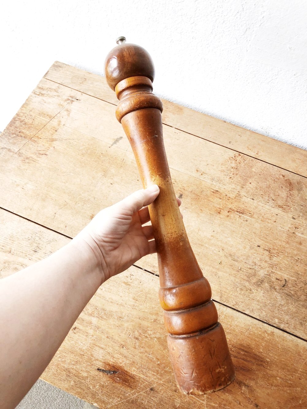 Giant Vintage Restaurant Style Peppermill
