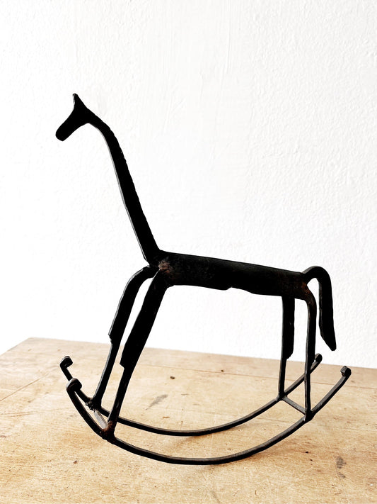 Vintage Folk Art Horse Sculpture