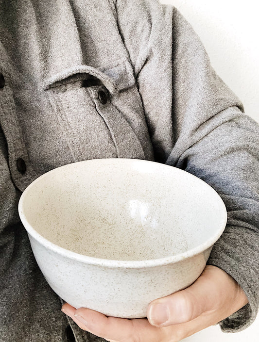 Handmade Speckled Fruit Bowl