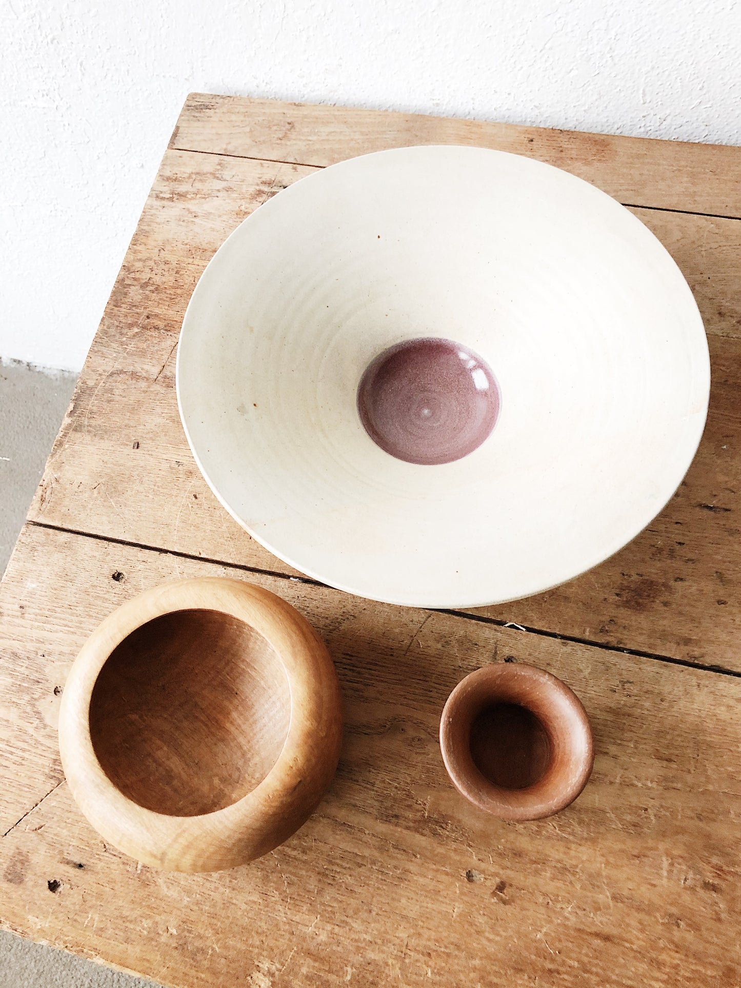 Handmade Fluted Pottery Bowl