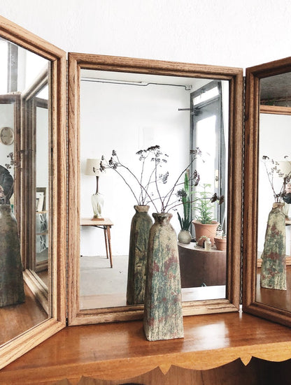 Vintage Tri Panel Dressing Mirror