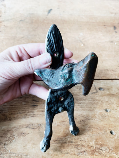 Brass Fox Doorknocker