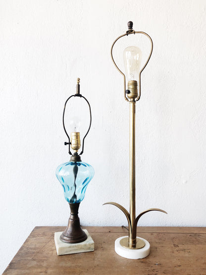 Vintage Mid Century Brass Lamp