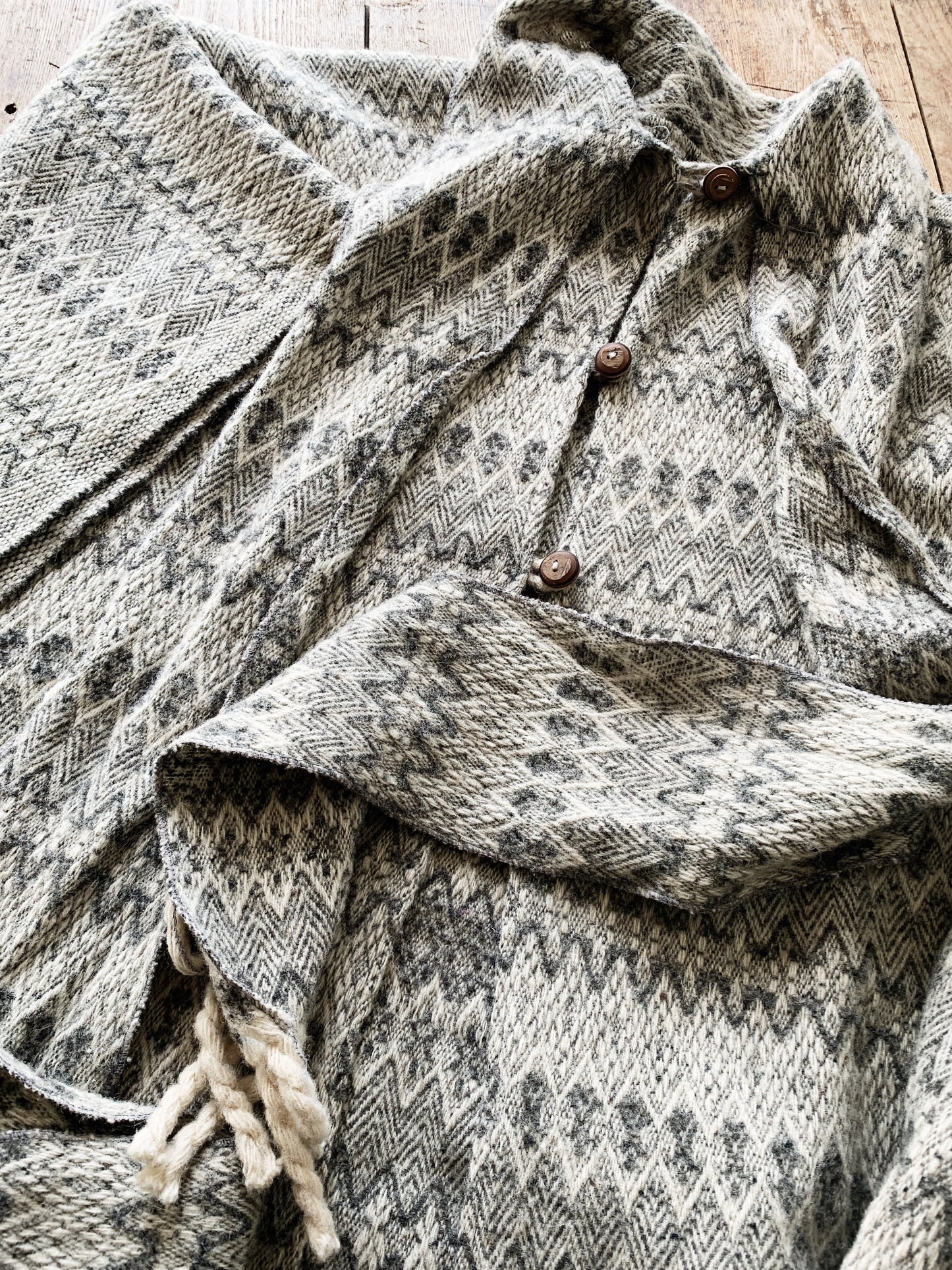 Vintage Wool Cape/ Poncho